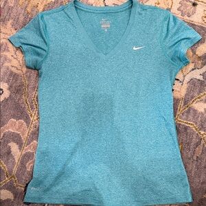 Nike Women's Teal V-Neck Tee